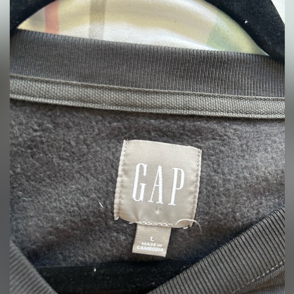Mens Gap Arch Logo Sweatshirt - Size Large/ Cast Iron Grey - Picture 3 of 4